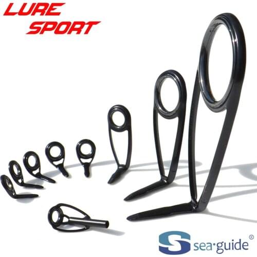 SeaGuide 9pcs10pcsSpinning Guide Set LS Ring Stainless Steel BXOHLSG25 Rod Building component Repair fishing pole DIY Accessory