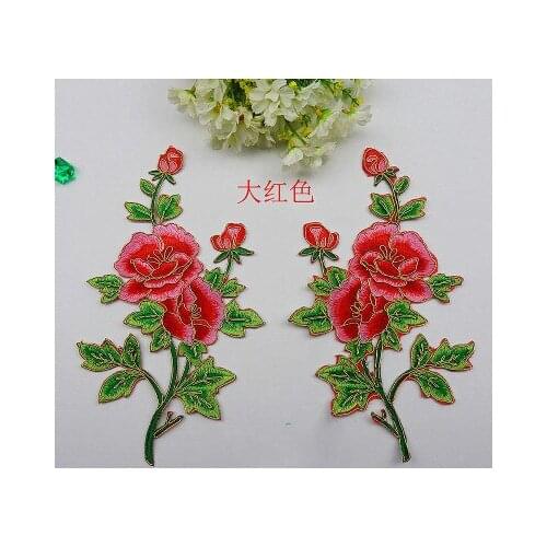 Special offer DIY material performance accessories drama national embroidery cloth paste flower 6Pcs/pack