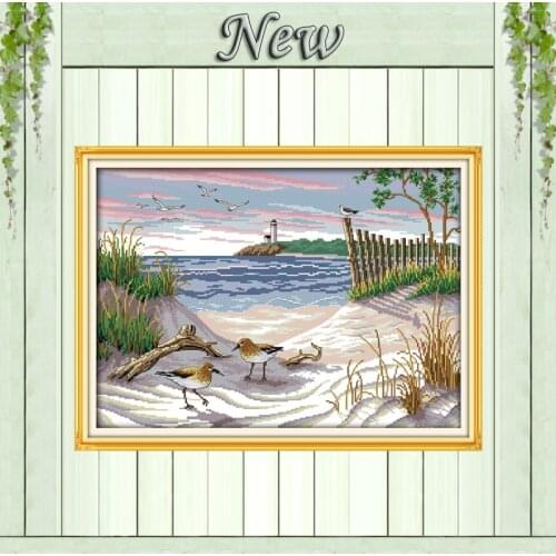 The narrow birds decor painting counted printed on canvas DMC 14CT 11CT DIY Cross Stitch chinese Embroidery kits Needlework Sets