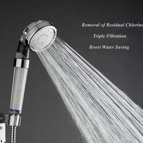 Bath High Pressure Anion Filter Rain Shower Head Filter Bathroom Nozzle Replacement Beads Ionic Shower Head Hard Water Filter