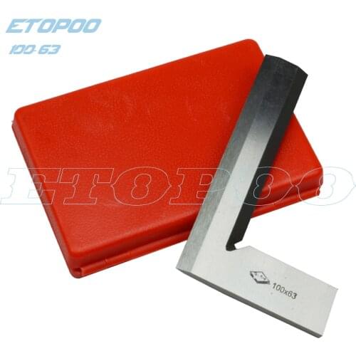 High quality Silver Tone Stainless Steel 100 x 63mm Bladed L Square Ruler