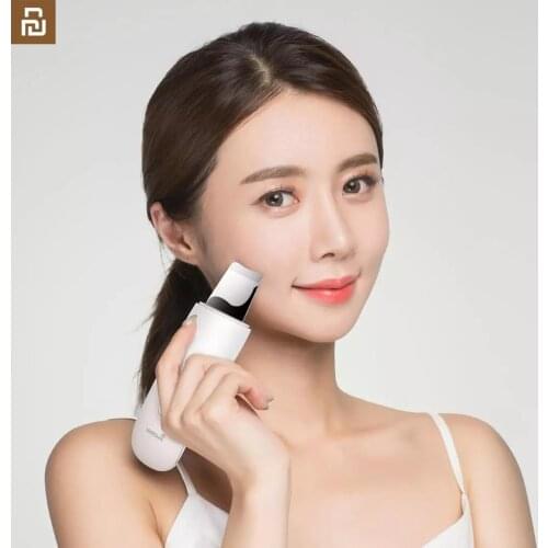 Youpin Wellskins Professional Ultrasonic Facial Skin Scrubber Deep Face Cleaning Blackhead remove Rechargeable Beauty Instrumen