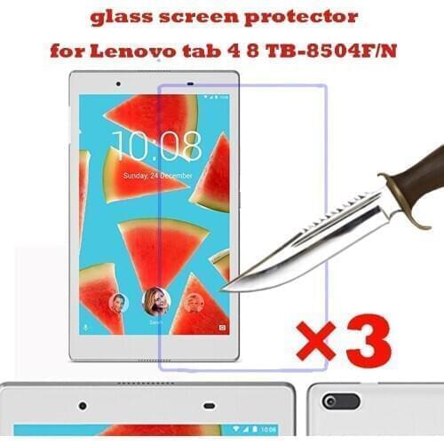 3PCS glass screen protector for Lenovo tab 4 8 TB-8504F/TB-8504N anti-explosion protective tablet film Tablet Screen Protectors