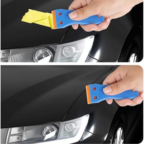 1pc Glass Glue Scraper Handmade Tool Plastic Scraper Utility Practical Floor Cleaner Tile Cleaner Surface Glue Residual Shovel