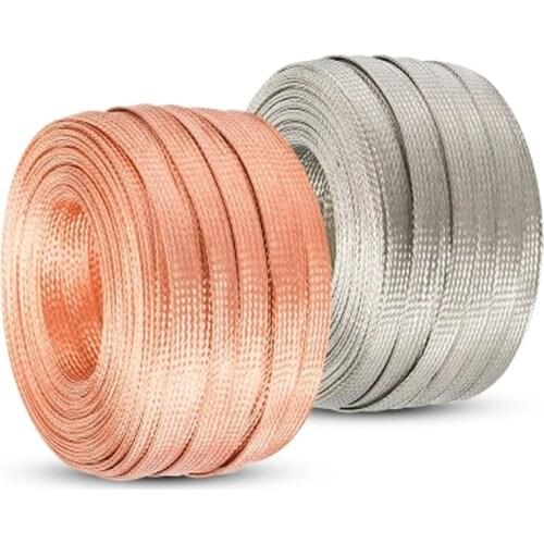10M Copper Shield Network 2mm-10mm Cable Sleeve Braided Anti-interference for Power, audio, speaker Metal sheath