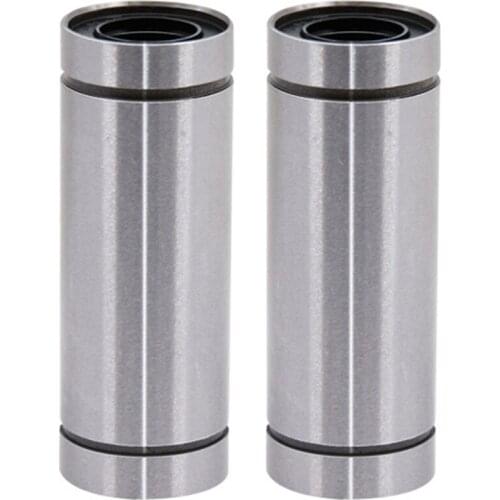 2pcs/lot Linear Ball Bearings LM6LUU LM8LUU 6mm 8mm Bush Bushing 3D Printers Parts Aluminum Accessories