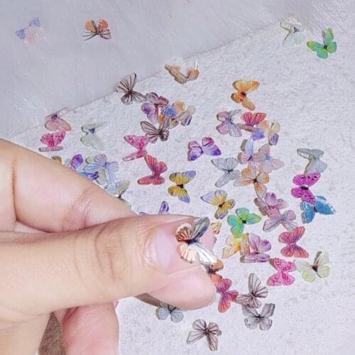 30pcs Mixed INS Style Japanese Nail Art Three-dimensional Butterfly Jewelry Diamond Charm Delicate Butterfly Nail Decoration
