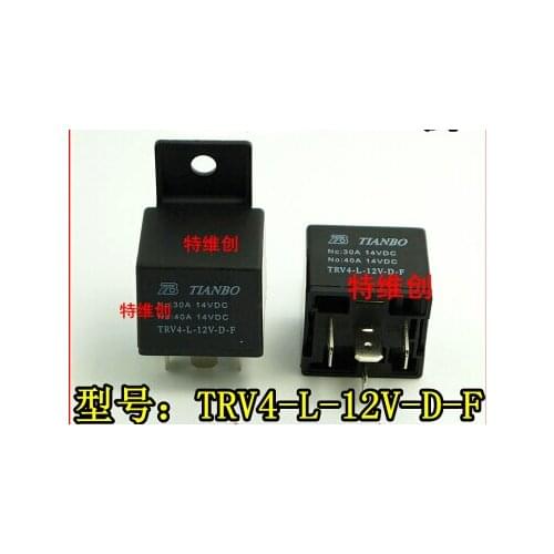 TRV4-L-12V-D-F TRV4-L-DC12V-D-F AMP with socket 40A 14VDC RELAY ORIGINAL 5PCS/LOT Free Shipping electronic Components kit