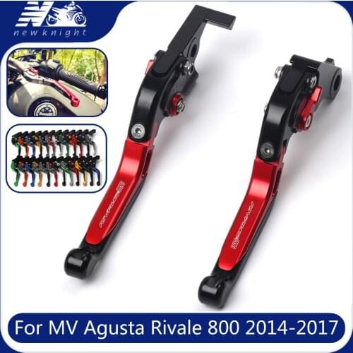 For MV Agusta Rivale 800 Rivale800 2014-2017 Motorcycle Accessories Aluminum Folding Extendable Adjustable Brakes Clutch Levers