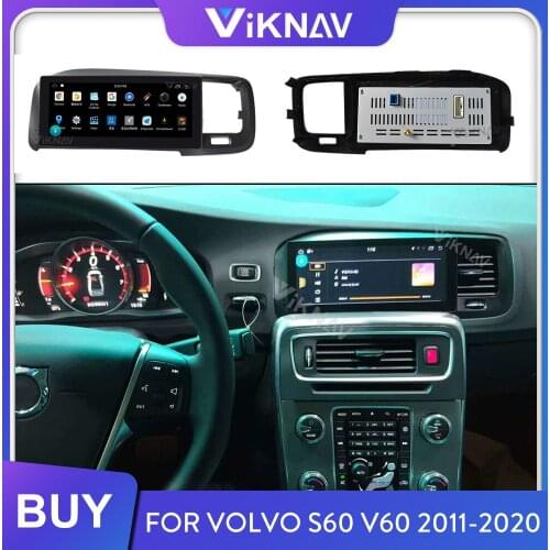 For Volvo S60 V60 2011-2020 Android Screen Car Radio Auto Audio Multimedia Player GPS Navigation Tape Recorder 2 Din Autoradio