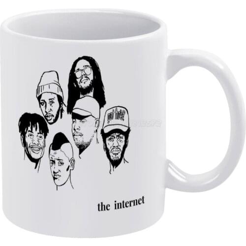 The Internet Side Logo White Mug Coffee Mugs Girl Gift Tea Milk Cup Mugs Simple Band Lemon Stand Artist Syd Matt Martians Patric