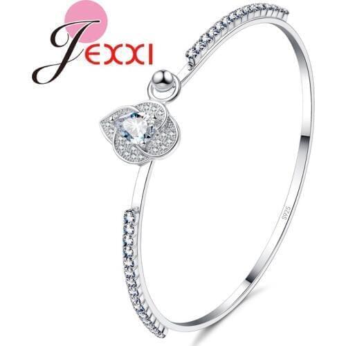 Fashion Jewelry Brand Bracelet 925 Sterling Silver SilverCubic Zircon Bracelet Bangles Wedding Jewelry Gift Party Wholesale