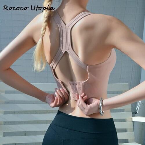 Women’s Sports Bra Push Up Crop Top Female Fitness Gym Bra Hollow Breathable Top Sexy Running Yoga Bra Athletic Sportswear