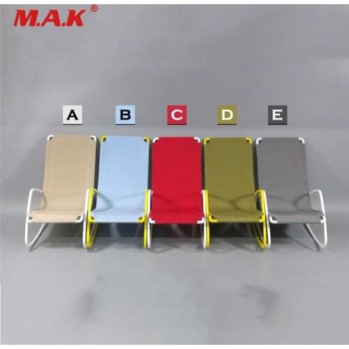 ZY3007 1/6 Scale Action Figure Accessory Rocking Chair Model Deck Chair Figure for 12'' Doll Figure