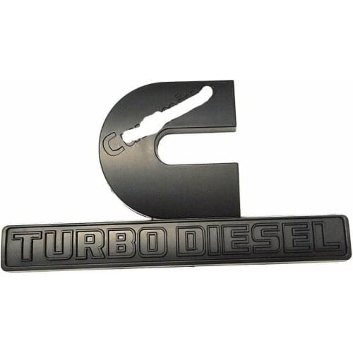 Turbo Diesel Emblem for 2500 3500 Nameplate M-opar BLACK Decal