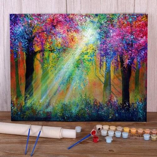 Natural Scenery Another Season DIY Paint By Numbers Kit Acrylic Paints 50*70 Painting On Canvas Wall Paintings For Handicraft