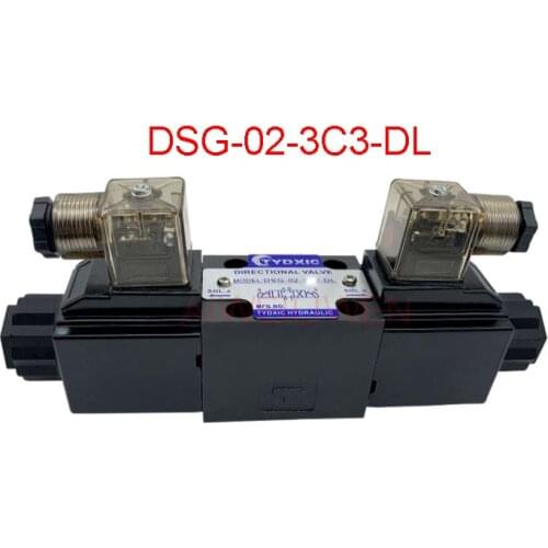 DSG-02-3C3 1/4 yuken DSG02 hydraulic solenoid operated directional control valve, DSG-02-3C3-DL magnetic exchange valve 24v 220v