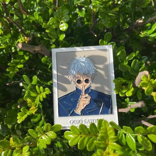 Hot Anime Jujutsu Kaisen Geto Suguru Gojo Satoru Metal Badge Button Brooch Pins Collection Medal Costume Souvenir Toy Gift