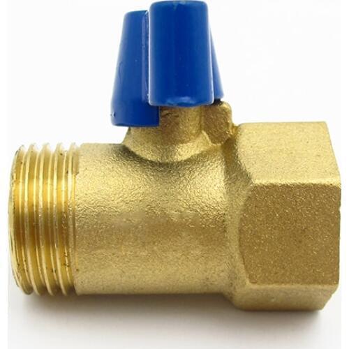1/2" BSP Female x 1/2" BSP Male Thread Two Way Brass Ball Valve For Oil Water Air