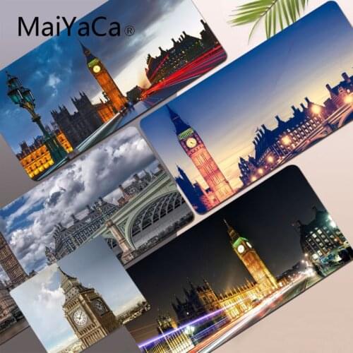 London Big Ben Top Quality Large Gaming Mouse Pad XL Locking Edge Size for L XL game Customized mouse pad for CS GO PUBG