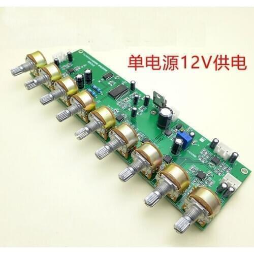 M65831 T62M0001A Karaoke Reverb Board Tone Preamp Treble Bass Adjustment DC 12V Power Supply