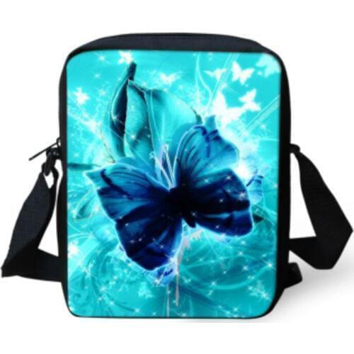 Fashion Women Crossbody Bag Small 3D Animal Messenger Bags For Boys Girls Butterfly Printed Shoulder Bag Lady Satchel Travel Bag