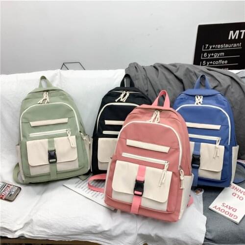Fashion Women Backpack New Large-capacity Student Book Bag Nylon Waterproof School Bag For Teenager Girls 2021 Mochila