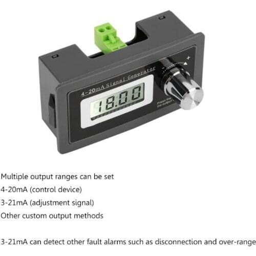 N80B 2-wire 4-20mA Current Loop Signal Generator Panel-mounted Current Transducer Support 2,3,4 wires