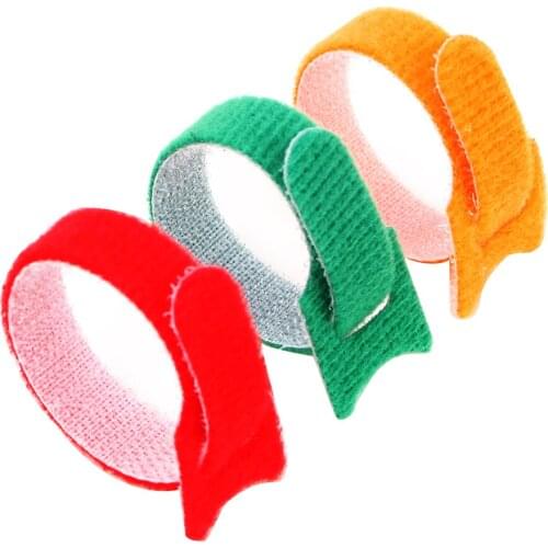 Nylon 10Pcs/Set Hook Loop Fastener Reusable Cable Ties Home Improvement With Eyelet Holes Back To Back Cable Tie 12*150mm