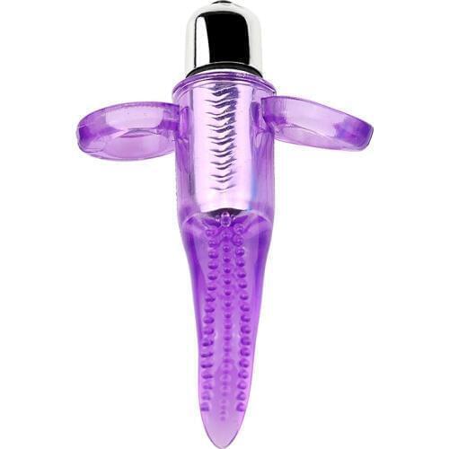 Newly Oral Vibrating Women Finger Loop Tongue Vibrator Stimulate Clitoris Female G Spot Licking Sex Toys