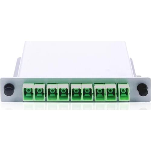 Free Shipping10PCS/ Lot SC APC PLC 1X8 splitter Fiber Optical Box FTTH PLC Splitter box Planar waveguide type Optical splitter