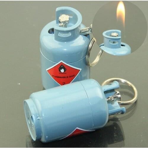 Personality Originality Mini- Gas Tank Lighter Originality Lighter Gas Tank Lighter Bring Key Hanging Buckle