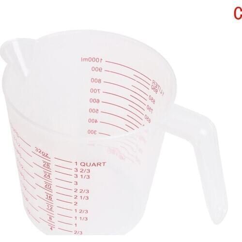 EZLIFE Plastic Transparent Measuring Cup with Scales 500ML CHW4399 Kitchen Measurement Laboratory 1000ML Tools 250ML Cup S6K5