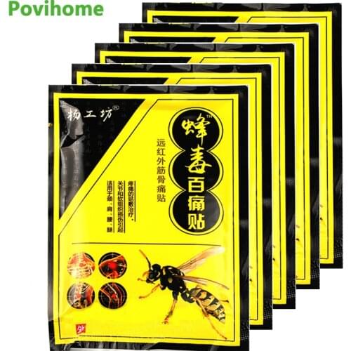 40pcs Bee Venom Pain Relief Patch Lumbar Spine Rheumatoid Neck Shoulder Body Sprain Massage Orthopedic Arthritis Plasters C2166