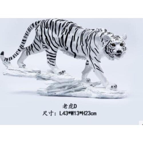 Zodiac tiger crafts for wealth office desktop decoration home opening gifts Sculpture Lucky Animal Statue art Crafts home dec