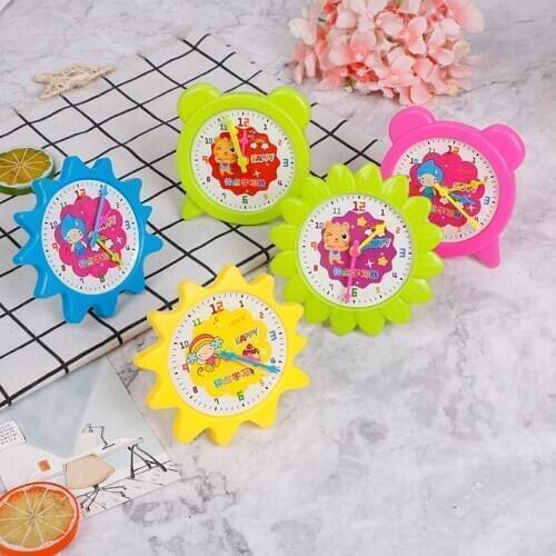 Good Quality Montessori Student Learning Clock Time Teacher Gear Clock 12/24 Hour Childrens Educational Toys Baby Gift