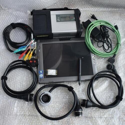 Super MB Star C5 SD Connect with latest software v2020.12 360gb mini ssd le1700 tablet cpu L7400 4g diagnostic-tool