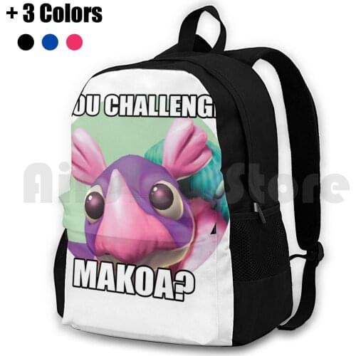 You Challenge Makoa ? Outdoor Hiking Backpack Riding Climbing Sports Bag Makoa Paladins Game Games Rpg Videogames Esport Esports