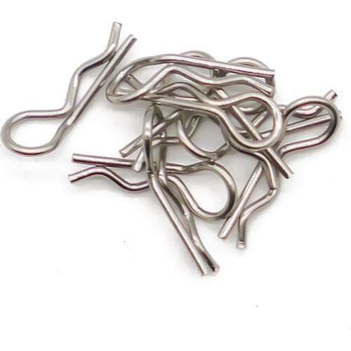 Body Shell Clips Pins Shell For 1/28 RC Hobby Car Diameter: 0.7MM Length: 11.5MM Steel Spare Remote Control Car Part Accessories