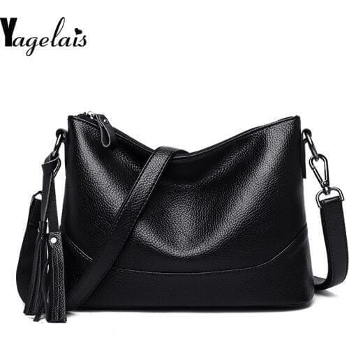 Ladies Hand Crossbody Bags For Women 2020 Luxury Handbags Fashion Women PU Leather Tassel Shoulder Bag Women Bolsas