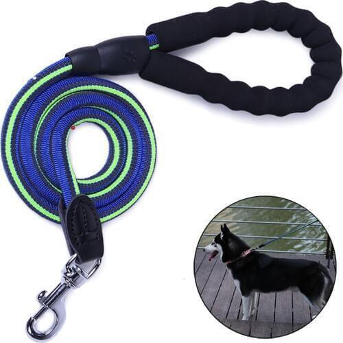 120CM Pet Dog Lead Rope Strong Nylon Dog Puppy Solid Leash Red/Blue Animals Leads Universal Basic Leash for Dog Walking Training