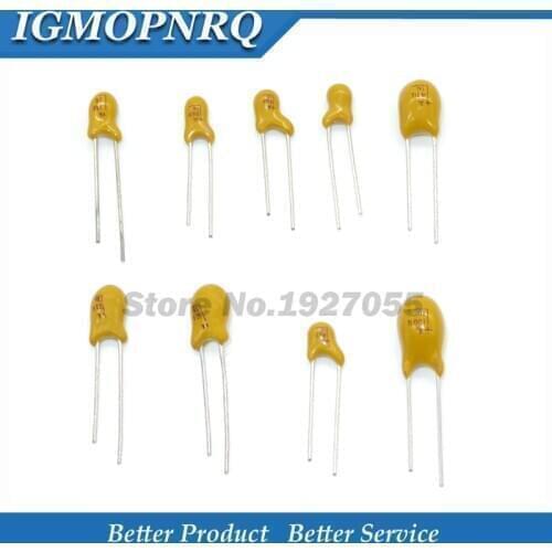 5PCS 16V 20V 25V 35V 50V Tantalum Capacitor 1UF 2.2UF 3.3UF 4.7UF 10UF 22UF 33UF 47UF 100UF16V 225 106 226 336 476 107 DIP
