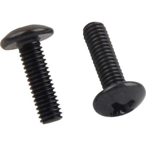 60PCS M5 steel Truss screws Mushroom head flat tail machine screw crosses socket bolts cross slot bolt Black 8mm-40mm length
