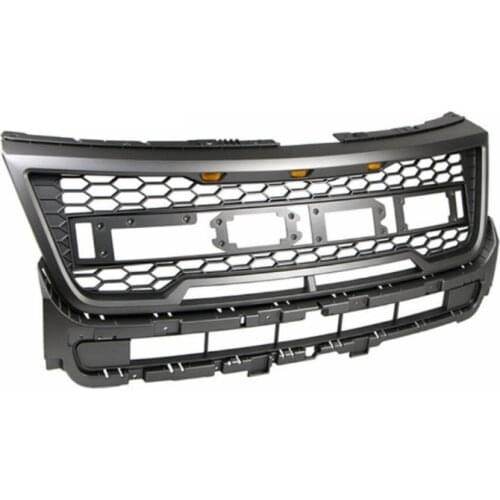 Car Styling Auto Body Parts Perfect Fitment Front Grille For 2016-2018 Ford Explorer, Racing Grill F150 Style (Gray)