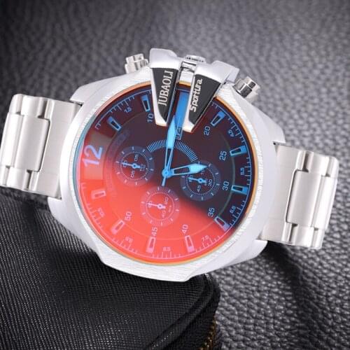 Chronograph Watches Men Top Brand Army Military Quartz Business Discoloration Glass Creative Sport Wristwatch Relogio Masculino