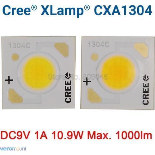 5pcs Cree XLamp CXA 1304 CXA1304 EasyWhite 5000K Warm White 3000K 9V 1A 10.9W COB Chip Diode LED Array with or without Holder