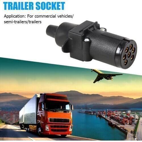 Electrical Converter Adaptor Towbar Socket Australian Standard 7 Pin Trailer Adapter Wiring Connector Socket Accessories