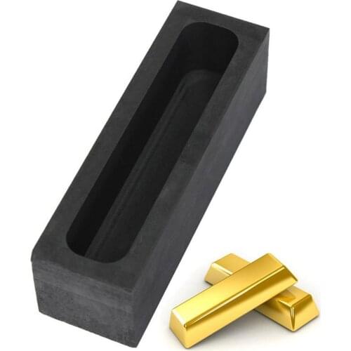 Gold / Silver Melting Ingot Mould Bar Square Graphite Crucible Round Coin Mold