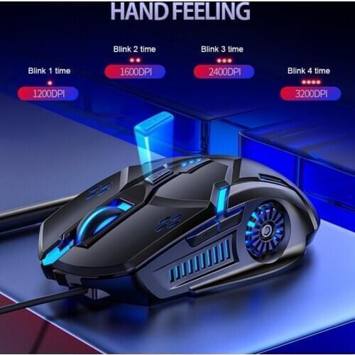 G5 Gaming Mouse 7 Color Backlight USB Wired Silent Mouse For Gamer 3200 Dpi Mice For PC/Laptop Windows 7/8/10/XP
