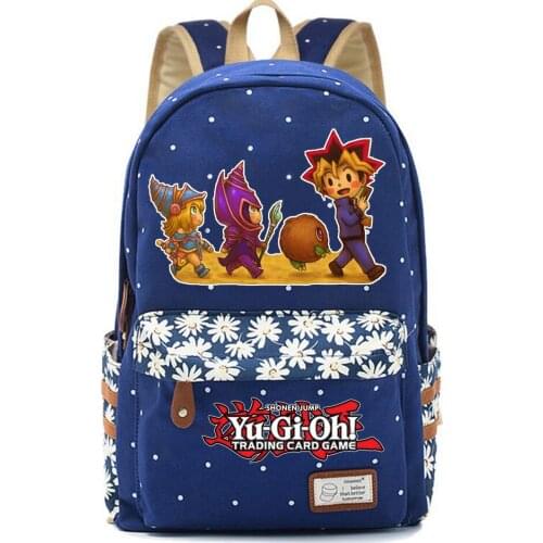 Anime Duel Monsters Canvas Schoolbag Casual Backpack Teenger Packsack High Quality Mochila Unisex Student Travel Laptop Bag